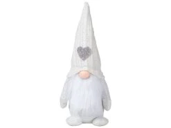 Coupon 🥰 Wichtel Stehend "Silber" - 33 cm in weiß 😍