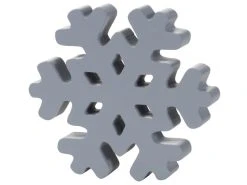 Coupon ⌛ Schneeflocke "Silber" - D10 cm in grau 😉