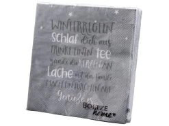 Bester Verkauf ✔️ Servietten Island "Silber" - 17/3/17 cm in grau 💯 -Weihnachtsdeki Verkaufe 6895162 0635695 2 24870827