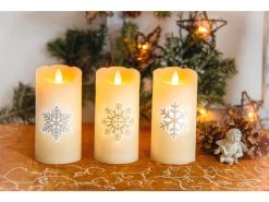 Angebote 🎁 LED-Kerze Nevado - 7,5/15 cm in beige 🥰