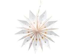 Budget 🤩 Sternhänger Gila LED "Silber" - 30/6 cm in weiß 🧨