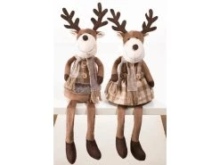 Neu ✨ Rentier "Natur" - 15/48/13 cm in mehrfarbig 🧨