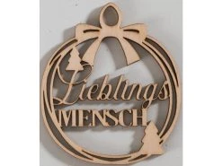 Aktion 🔔 Dekohänger mit Schrift "Natur" - D10 cm in braun 😀 -Weihnachtsdeki Verkaufe 6901381 0637526 4 24852338