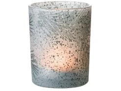 Coupon 🎉 Kerzenglas mit Bäumen "Natur" - 10/12,5 cm in weiß ⭐