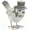 Budget ✔️ Vogel mit Zylinder "Natur" - 20 cm in weiß ❤️