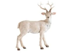 Großhandel 🛒 Rentier Stehend "Natur" - 20 cm in hellbeige ⭐
