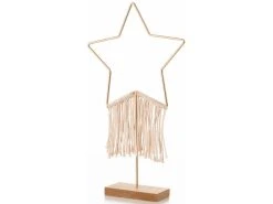 Bester Verkauf ⌛ Stern Makramee "Natur" - 22/38 cm in braun ⌛