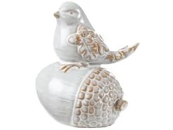 Bestpreis ⭐ Vogel auf Zapfen "Natur" - 9,3/11,3 cm in grau 🧨