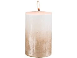 Am billigsten 🔥 Stumpenkerze "Natur" - 7/11 cm in weiß 😉