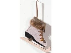 Angebote 🧨 Hänger Eislaufschuh "Natur"- 18/14 cm in beige ❤️