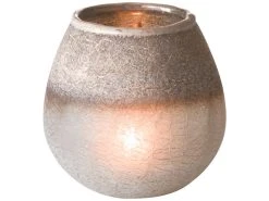 Am billigsten 😍 Kerzenglas "Natur" - 9/10 cm in weiß ⭐