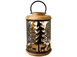 Bestes Angebot ⭐ Laterne "Black & White" - 25/40 cm in braun ❤️