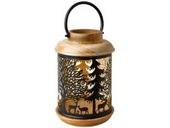 Bester Verkauf ✨ Laterne "Black & White" - 20/30 cm in braun 🧨