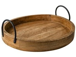 Aktion ⌛ Tablett "Black&White" - 35/8 cm in braun ✔️