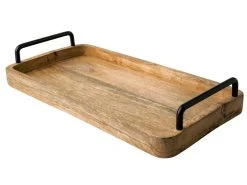 Blitzangebot 🥰 Tablett "Black&White" - 20/5/30 cm in braun 😍