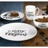 Blitzangebot ✔️ Casa Nova Speiseteller "Merry Xmas" in schwarz 🔔