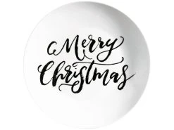 Brandneu 🤩 Casa Nova Dessertteller "Merry Xmas" in schwarz 🥰