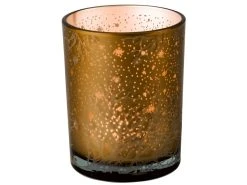 Blitzangebot 🔔 Kerzenglas Modern "Klassik" - 10/12,5 cm in goldfarben 😀