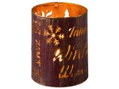 Am billigsten 🔔 Laterne mit Schriften "Klassik" - 8/10 cm in goldfarben 😉