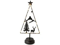 Am billigsten ❤️ Metallbaum LED "Black&White" - 18/40 cm in schwarz 🤩