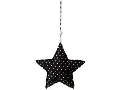 Aktion ❤️ Hänger Stern "Black&White" - D12 cm in schwarz 👏