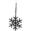 Blitzangebot ✔️ Hänger Schneeflocke "Black&White" - D18 cm in schwarz 🔥
