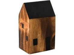 Auslauf ✨ Haus "Black&White" - 11 cm in braun 🔔