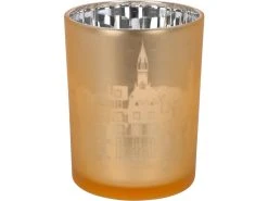 Aktion ❤️ Kerzenglas "Klassik" - 10/12 cm in goldfarben ⭐