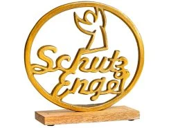 Bestpreis 🥰 Casa Nova Deko-Schriftzug Schutzengel "Klassik" - 24/26 cm in goldfarben ✔️