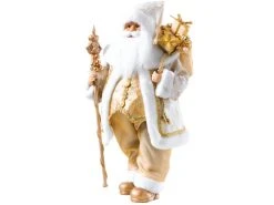 Bestpreis 🧨 Weihnachtsmann "Klassik" - 45 cm in goldfarben 👍