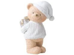 Bester Verkauf 🎁 Bär mit Paket "Klassik" - 13 cm in weiß ✨