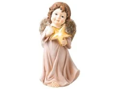 Schlussverkauf 🔔 Engel mit LED Stern "Klassik" - 30,5 cm in rosa 🛒 -Weihnachtsdeki Verkaufe 6919136 0642774 2 24854425