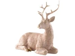 Neu 🥰 Rentier Liegend "Klassik" - 16,5 cm in goldfarben ⭐