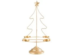 Top 10 🧨 Adventkranz Baumform "Klassik" - 34/52,5 cm in goldfarben ⌛