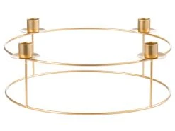 Aktion 👏 Adventkranz "Klassik" - 35/11,5 cm in goldfarben ⭐