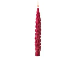 Schlussverkauf 💯 Stabkerze Tannenbaum "Klassik" - 2/22 cm in rot ⭐