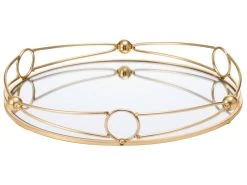 Top 10 💯 Tablett mit Spiegelplatte "Klassik" - 25/3,7 cm in goldfarben ❤️