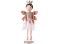 Brandneu ⭐ Engel mit Krone Stehend "Klassik" - 36 cm in mehrfarbig ✨