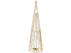 Angebote ❤️ Teelichthalter Baum "Klassik" - 12,7/44,7 cm in goldfarben 😀