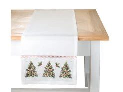 Neu ❤️ Decore Tischläufer X-Mas Ilex - 40x140 cm in weiß 🥰
