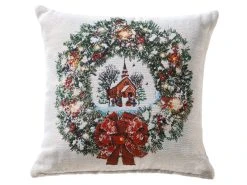 Blitzangebot ⭐ Decore Zierkissen Tradition Kranz - 45x45 cm in mehrfarbig 😉