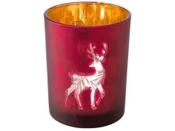 Beste Bewertungen von 🔔 Kerzenglas Rentiere "Klassik" - 10/12,5 cm in rot 💯
