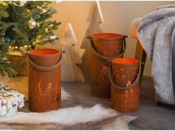 Budget 🔔 Laterne Walddekor "Natur" - 15/26 cm in braun 💯 -Weihnachtsdeki Verkaufe 6923555 0644976 2 24855077