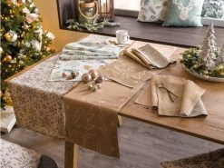 Aktion 😀 Decore Tischläufer Nature Leaves - 40x150 cm in mehrfarbig 👍 -Weihnachtsdeki Verkaufe 6923680 0645030 1 24910946