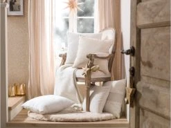 Budget 👍 Le Chateau Zierkissen Elli - 43x43 cm in weiß 🤩 -Weihnachtsdeki Verkaufe 6924536 0645370 4 24912421