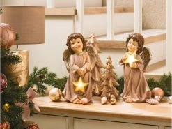 Schlussverkauf 🔔 Engel mit LED Stern "Klassik" - 30,5 cm in rosa 🛒 -Weihnachtsdeki Verkaufe 6925421 0645688 1 24854425