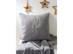 Bester Verkauf 💯 David Fussenegger Kissenhülle Engel - 60x60 cm in grau ✔️ -Weihnachtsdeki Verkaufe 6929881 0646693 3 25008401