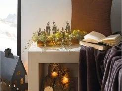 Bestpreis ✨ Tablett mit Kerzendeko "Black&White" - 36/18/14 cm in schwarz ❤️ -Weihnachtsdeki Verkaufe 6930105 0646838 1 24852370