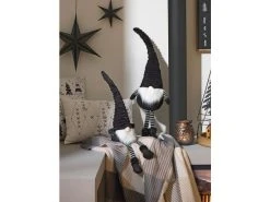 Großhandel 🎉 Wichtel Sitzend "Black&White" - 49 cm in schwarz 😍 -Weihnachtsdeki Verkaufe 6930114 0646846 2 24857346