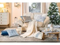 Großhandel ⭐ Decore Zierkissen Silber Dotts - 45x45 cm in grau 🥰 -Weihnachtsdeki Verkaufe 6934117 0648569 10 24910722